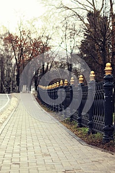 Bridge railing spring