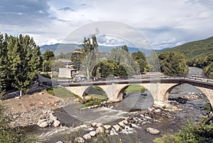 Bridge in riiver Segre