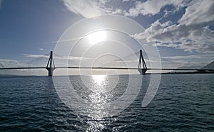 bridge of rio antirio in patra greece