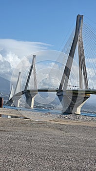 bridge of rio antirio in patra greece