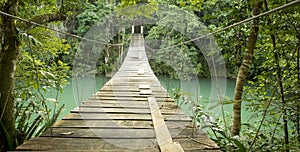 Bridge In Rio Blanco National Park Belize