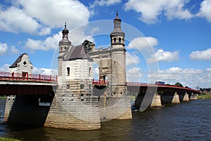Bridge on the river photo