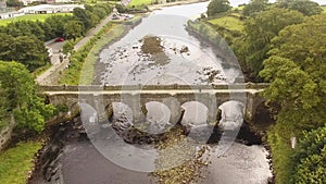 Bridge at River Crana at Buncrana Castle Oâ€™Dohertyâ€™s Keep Co Donegal Ireland
