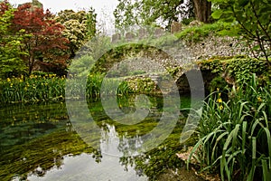 Bridge And River At Garden Of Nympha