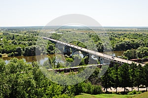 The bridge through the river Klyazma