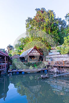 Bridge on River Kwai Kanchanaburi Thailand where British and Australian prisoners of war where held by the Japanese