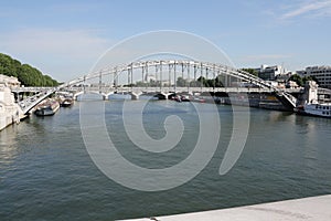 Bridge on river seine in paris