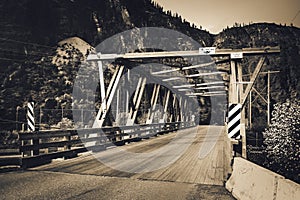 Bridge in Rocky Mountains, Canada