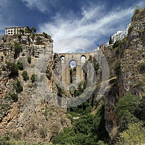 The bridge of Ronda, Spain photo