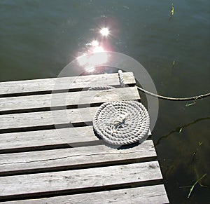 Bridge with rope