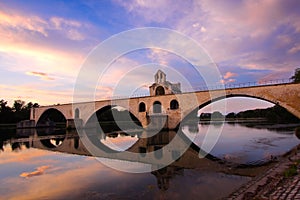 Bridge Saint-Benezet, Avignon, France.
