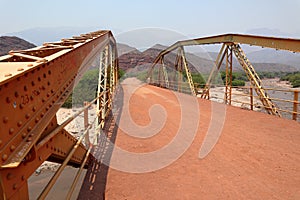 Bridge in Salta province, north west of Argentina. Road between Salta and Cafayate, It was scenery of argentine movie