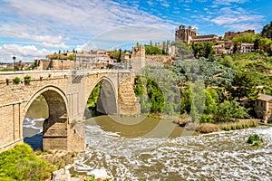 Bridge San Martin over Tajo River in Toledo