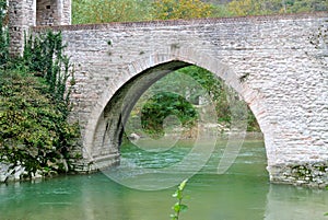 Bridge San Vittore abbey, Marche, Genga, Italy photo