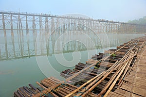 Bridge at sangklaburi Thailand