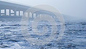 Bridge on Sea ice