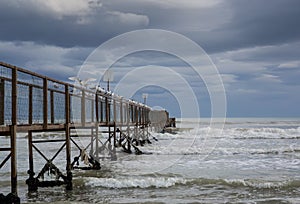 The Bridge on the sea photo