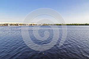 Bridge on sea view from Corinto