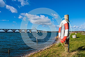 A bridge between Seeland und Moen in Denmark