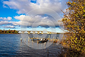 A bridge between Seeland und Moen in Denmark