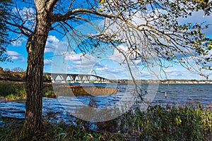 A bridge between Seeland und Moen in Denmark