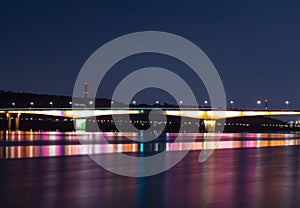 The Bridge in seoul has a superlative night view