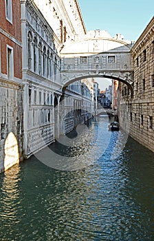 Bridge of sighs and the prisons of Venice