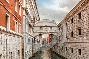 Bridge of Sighs in Venice, Italy