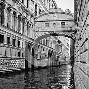 Bridge of Sighs in Venice photo