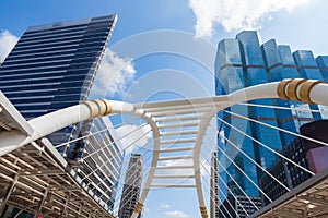 Bridge sky, Chong Nonsri, Bangkok, Thailand daylight