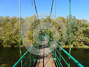 Bridge through the small river Psel.