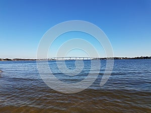 bridge at Solomons Island, Maryland and water