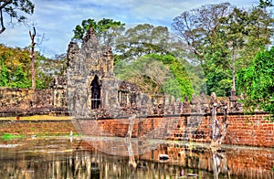 Bridge and South Gate of Angkor Thom, Cambodia