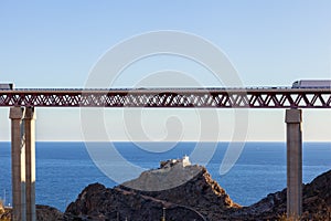 Bridge on spainish coast