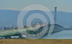Bridge span connecting Kansai Airport KIX