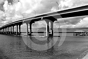 Bridge Span Over The River background