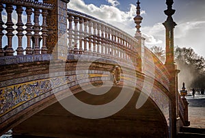 Bridge on the Spanish Square, Sevilla, Spain photo
