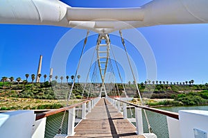 Bridge of Strings and Power Plant Station in Israel