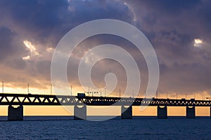 Bridge in sunset