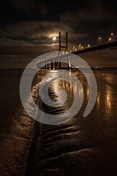 Bridge at Super Moonrise