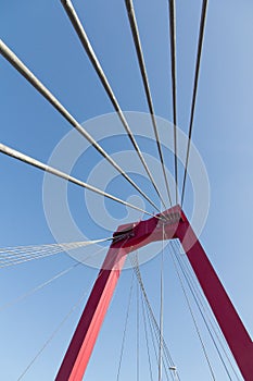Puente suspensión acero 