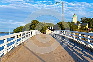 Bridge on Sveaborg island in Helsinki, Finland photo