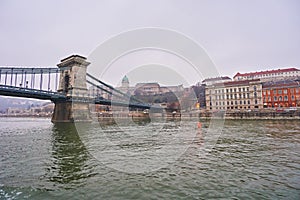 Bridge Szechenji in Budapest.