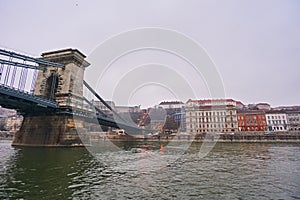 Bridge Szechenji in Budapest.