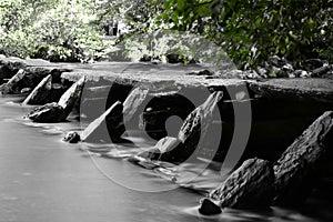 Bridge at Tarr steps in Devon