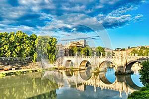 Bridge on Tiber River, Rome