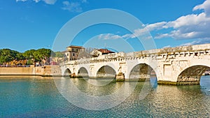 Bridge of Tiberius in Rimini