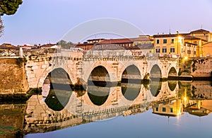 The Bridge of Tiberius in Rimini