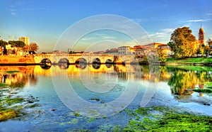 The Bridge of Tiberius in Rimini photo