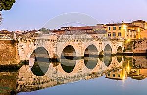 The Bridge of Tiberius in Rimini